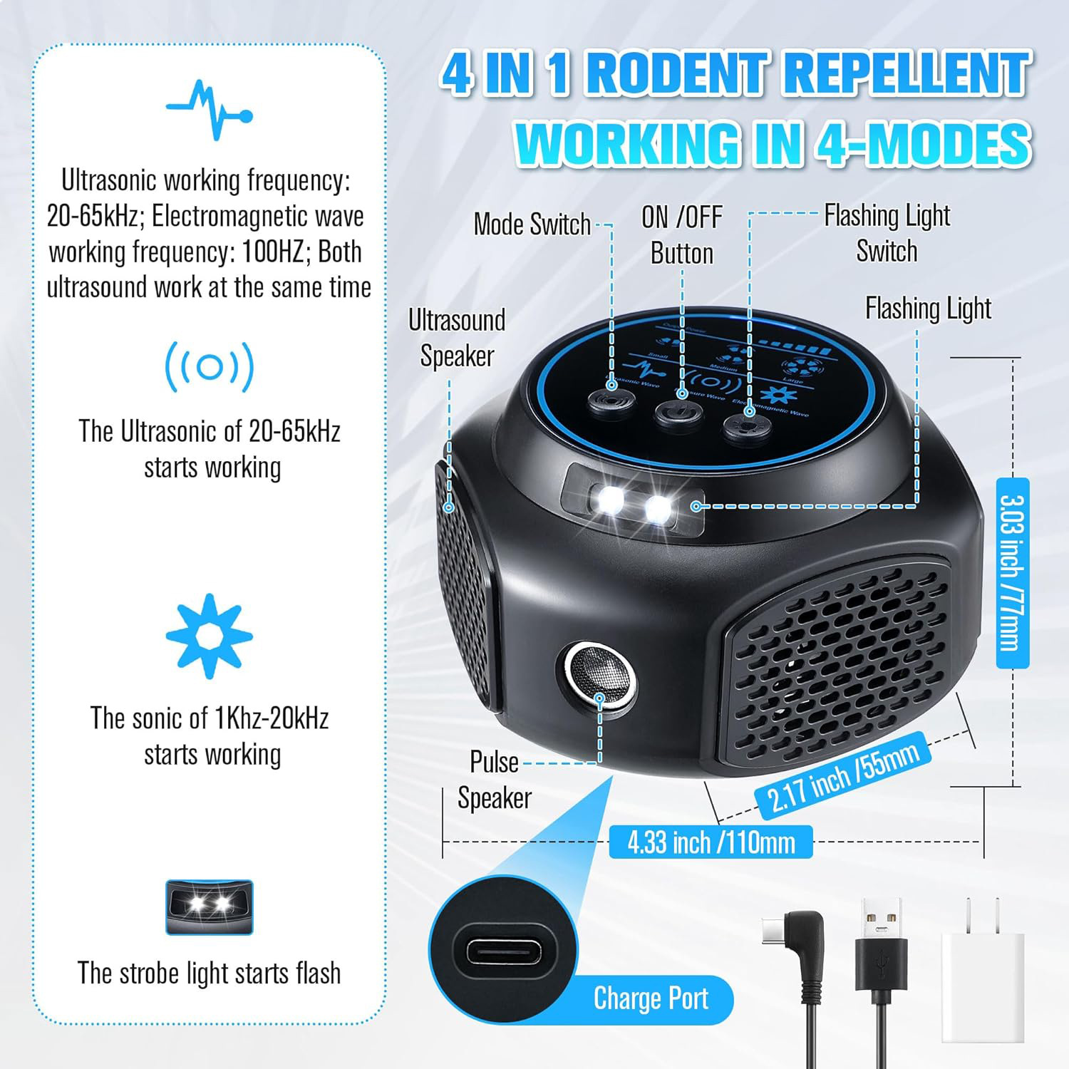 Professional Ultrasonic Pest Repeller