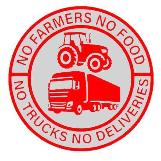 "No Farmers, No Food" Vinyl Stickers: Buy 2 Get 2 FREE!