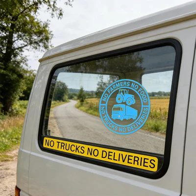 "No Farmers, No Food" Vinyl Stickers: Buy 2 Get 2 FREE!
