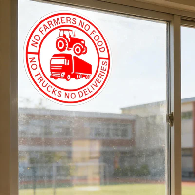 "No Farmers, No Food" Vinyl Stickers: Buy 2 Get 2 FREE!