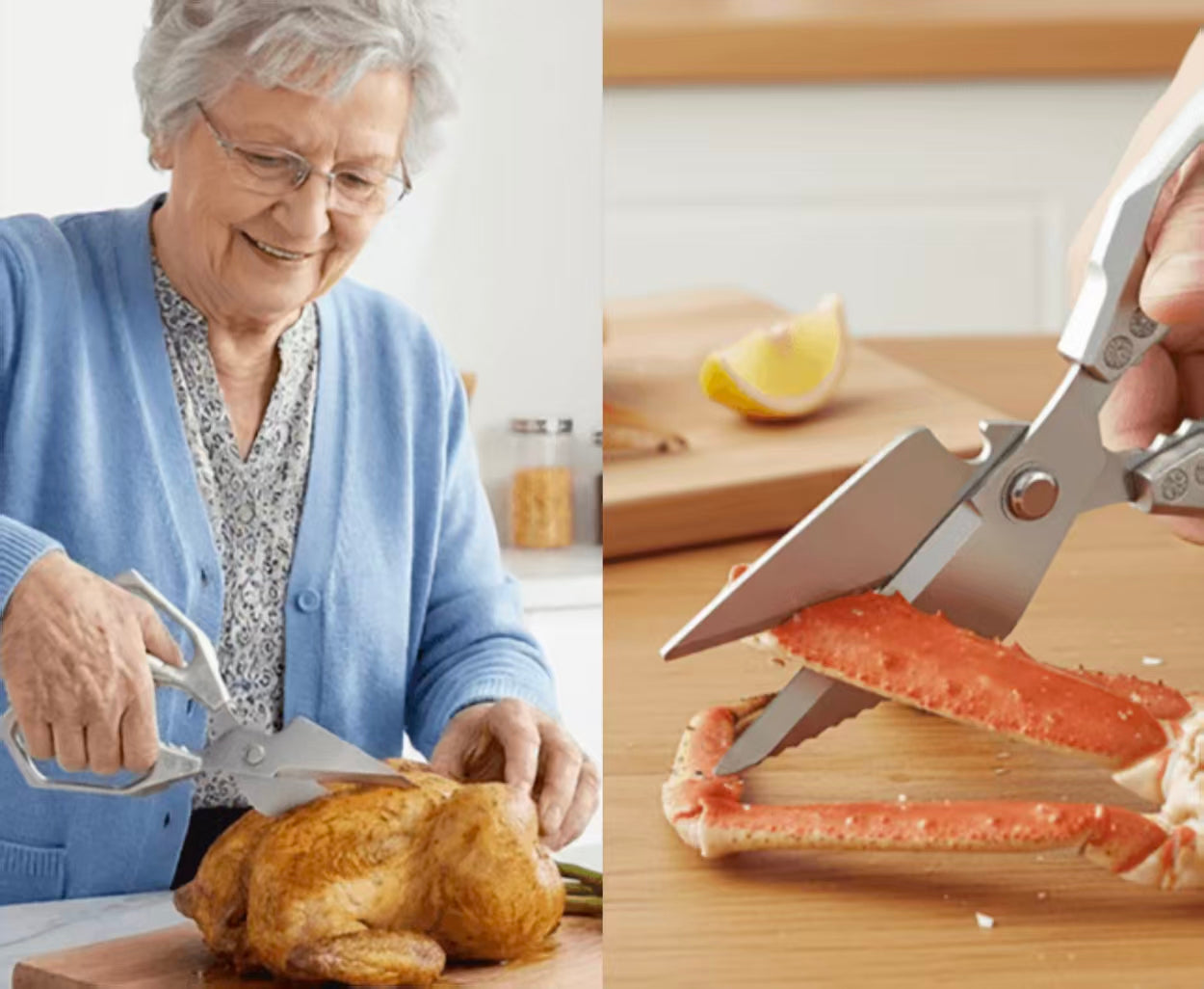 Heavy-Duty Multifunctional Kitchen Poultry Shears – Robust Kitchen Scissors for Meat and Bones