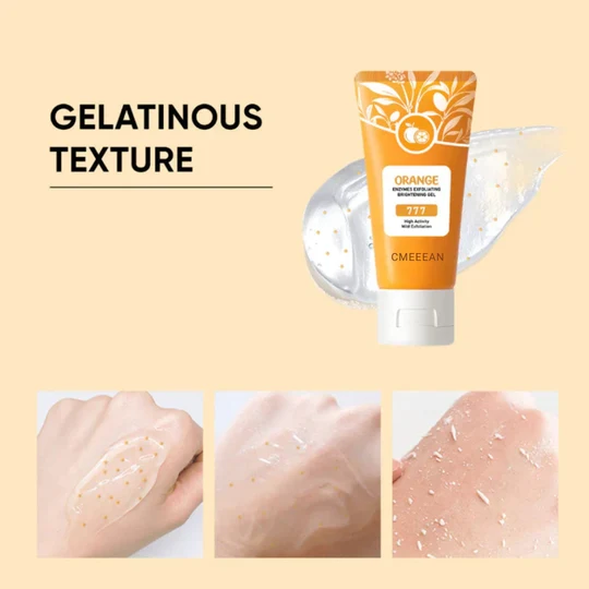 🍊 Limited Time Offer: Buy 1 Get 1 Free! Orange Exfoliating Gel – Gently Removes Dead Skin Cells ✨