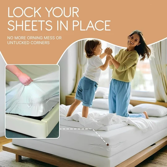 🔥📢 Limited Time: 50% OFF! Universal & Easy-to-Install Bed Sheet Grippers with Strong Hold (1 Set of 4 Pcs)