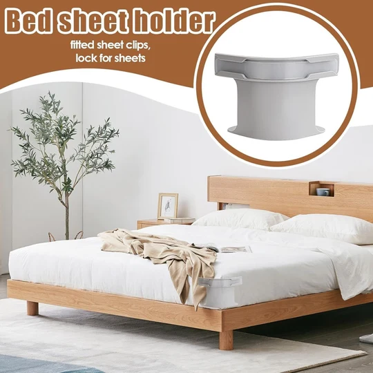 🔥📢 Limited Time: 50% OFF! Universal & Easy-to-Install Bed Sheet Grippers with Strong Hold (1 Set of 4 Pcs)