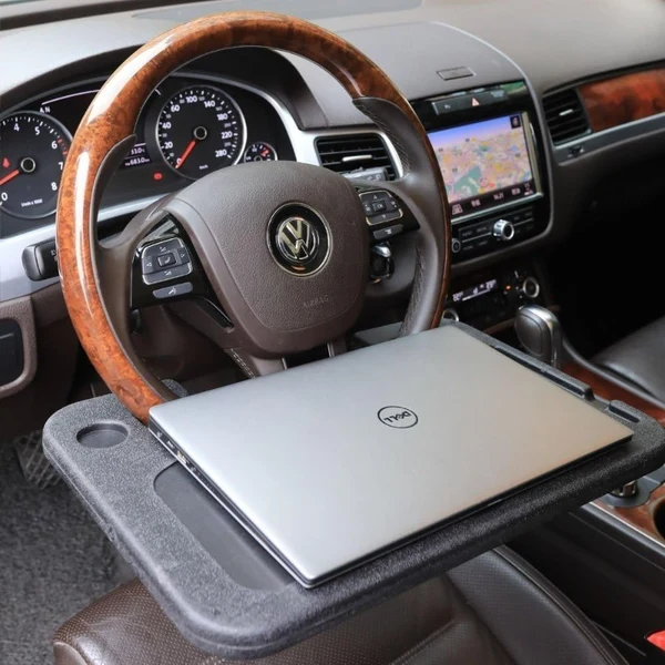 Double-Sided Car Steering Wheel Desk – Laptop Tray Table