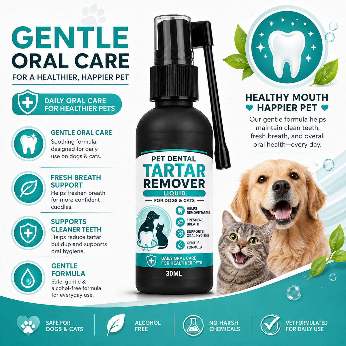 Gentle Pet Dental Care Spray