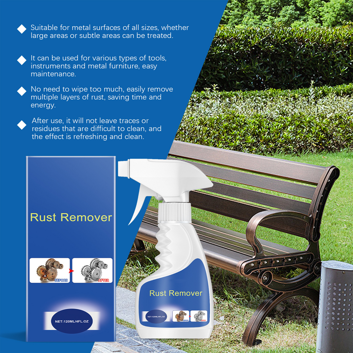 Effective Rust Remover – Metal Cleaner & Degreaser