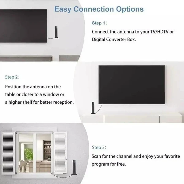 4K / 1080P Indoor HD TV Antenna