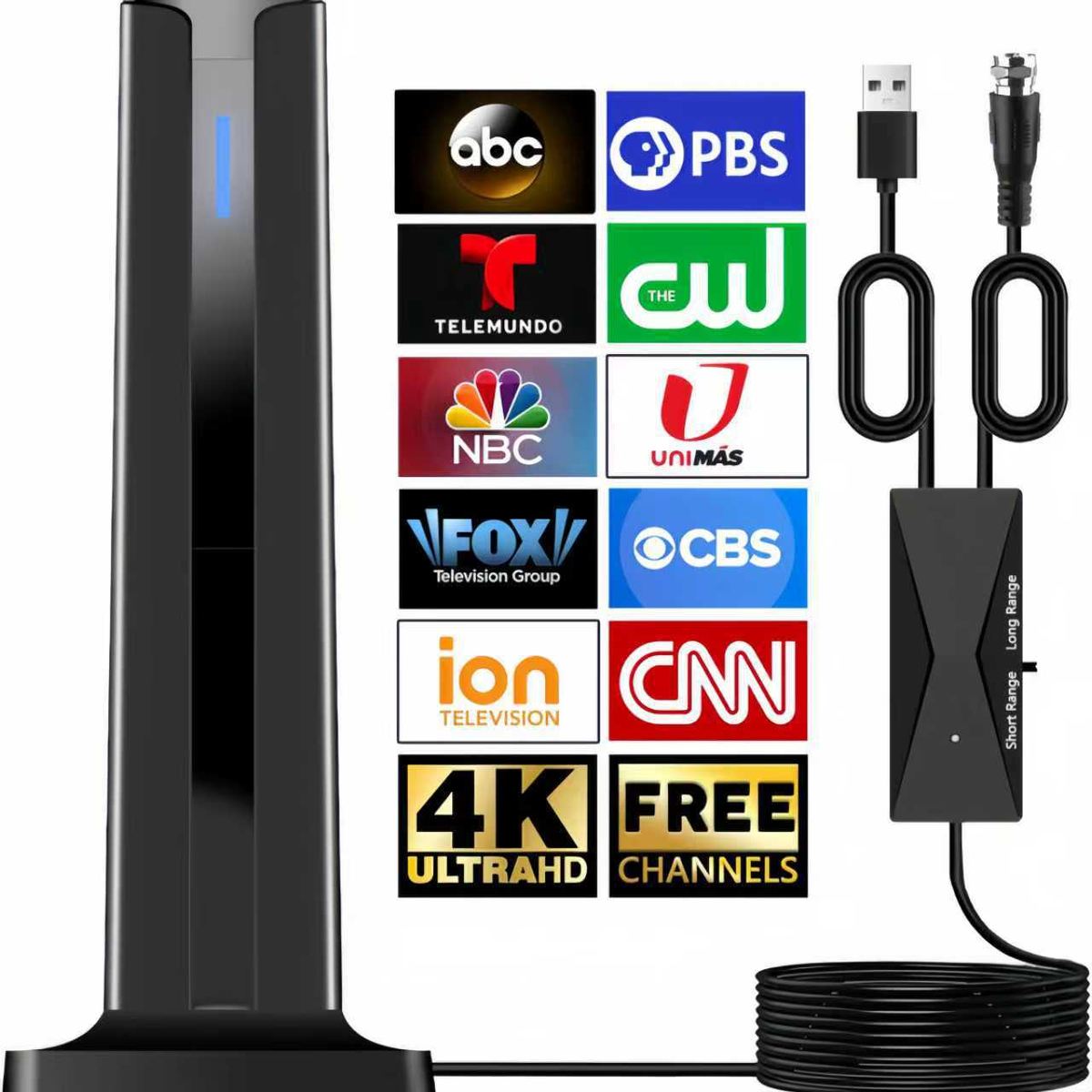4K / 1080P Indoor HD TV Antenna