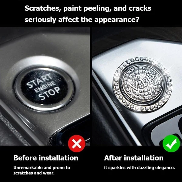 Glittering Decorative Ring for Car Start Button