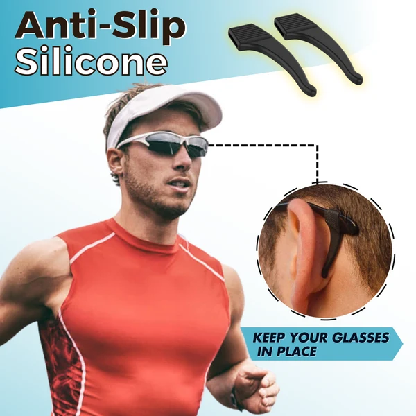 Anti-Slip Silicone Ear Hooks for Glasses – Eyeglass Temple Grips