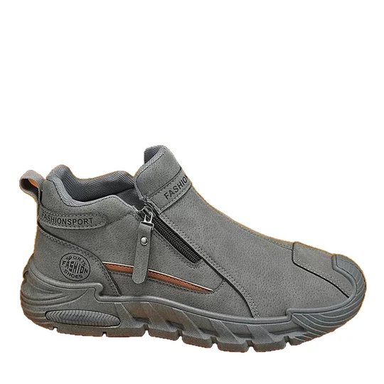 Men's Hiking Shoes with Side Zipper – Durable Outdoor and Trekking Shoes
