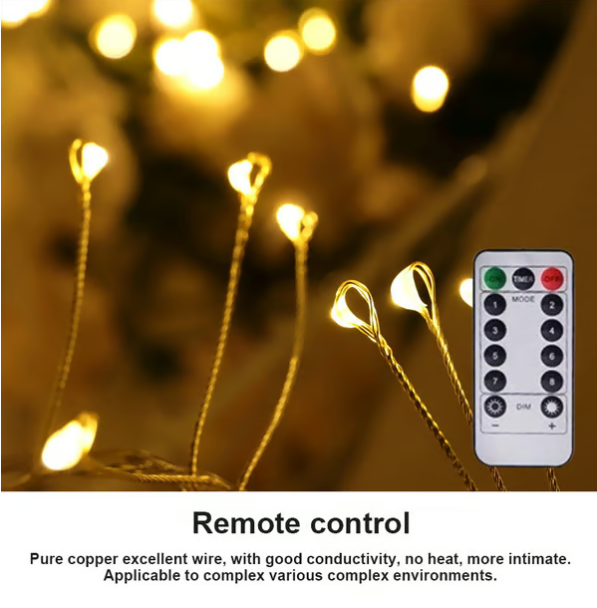 LED Copper Wire Cluster Fairy Lights