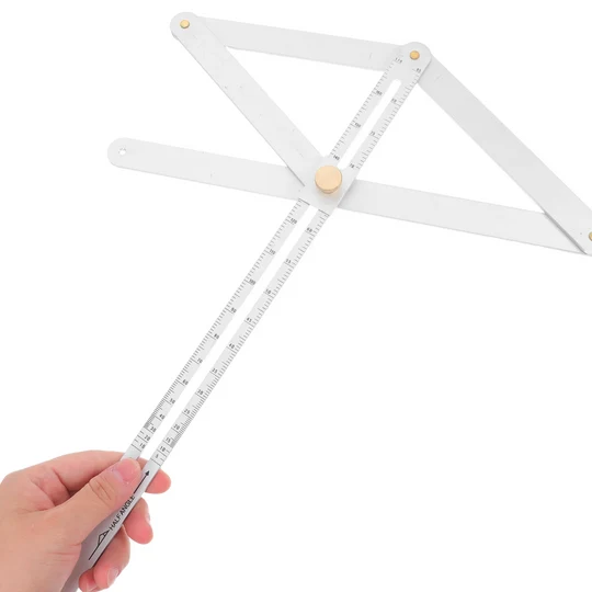 Precision ruler: Professional multi-angle protractor for construction