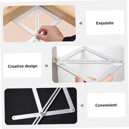 Precision ruler: Professional multi-angle protractor for construction