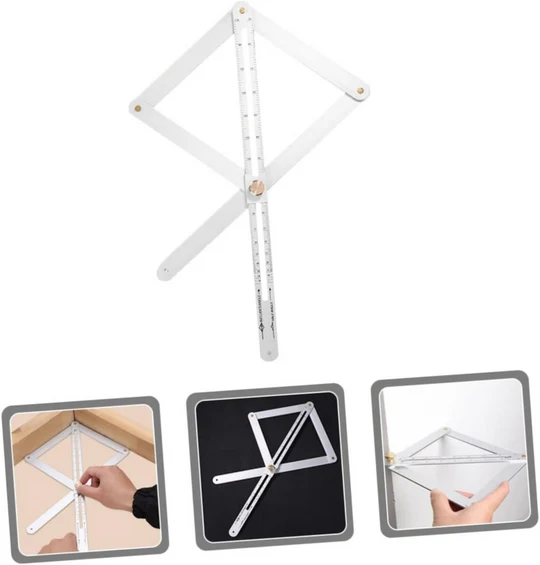 Precision ruler: Professional multi-angle protractor for construction