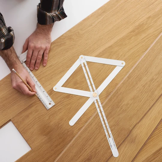Precision ruler: Professional multi-angle protractor for construction