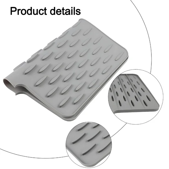 Multifunctional drying and heat-resistant silicone mat