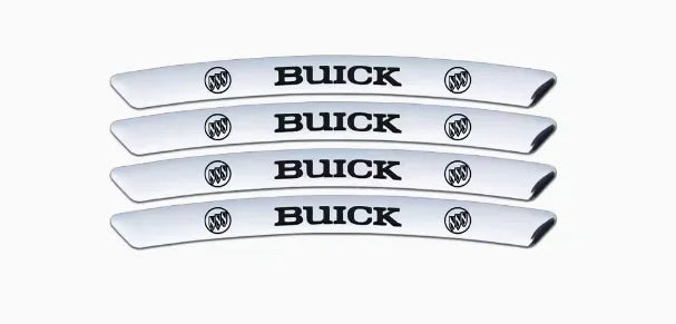 3D Metal Stickers for Car Tires / Wheel Rims