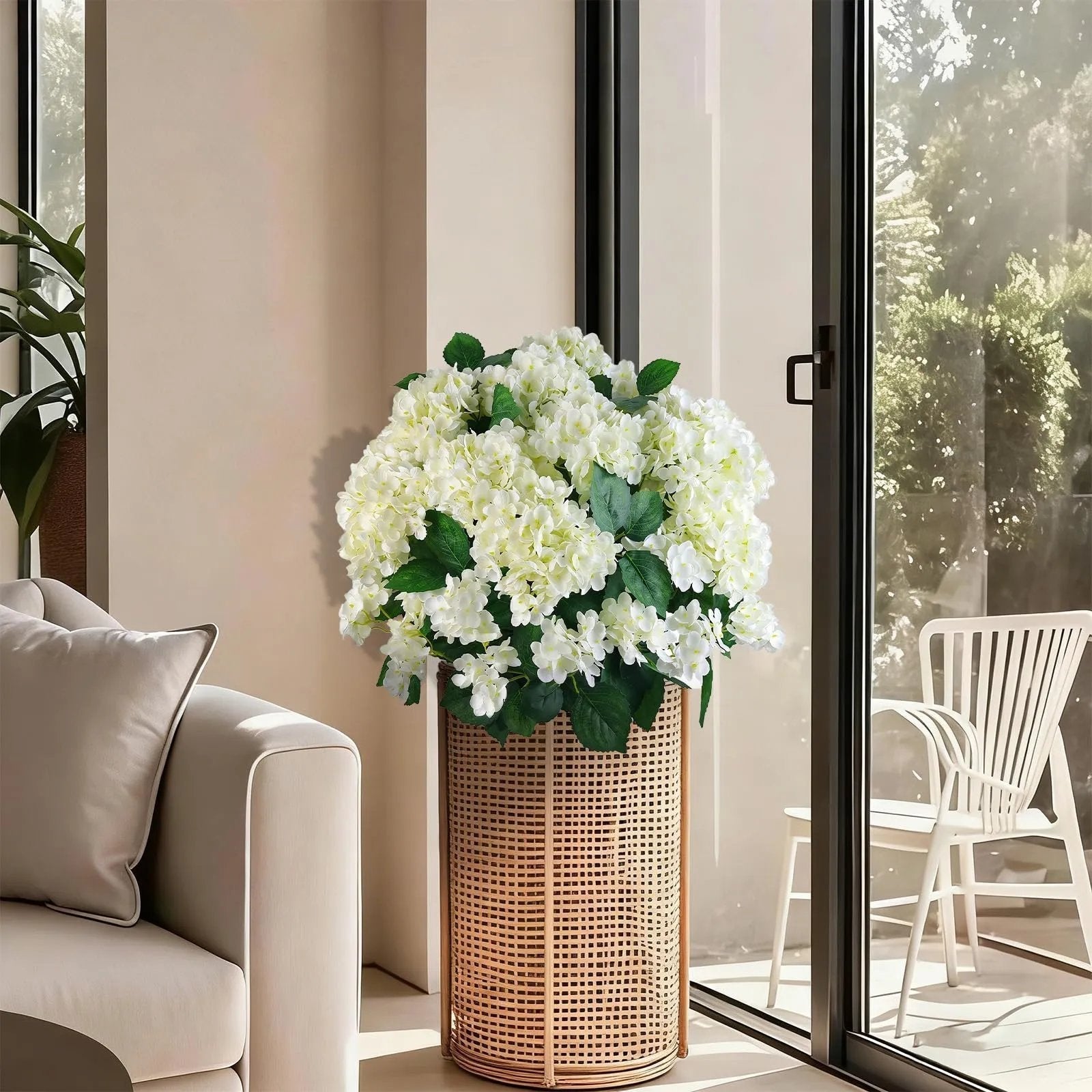 🌼Artificial Hydrangea for Outdoors – UV-Resistant, Waterproof & Wind-Resistant 💐