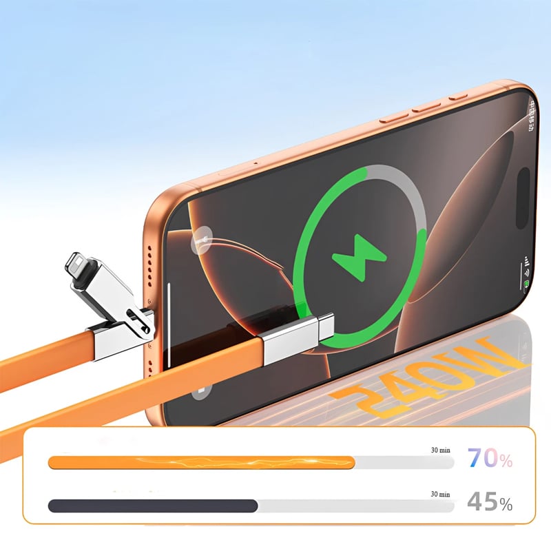 Ultra-Powerful 240W USB-C Cable - 360° Rotating Head