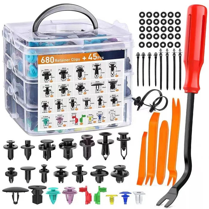 725-Piece Car Fastener Kit