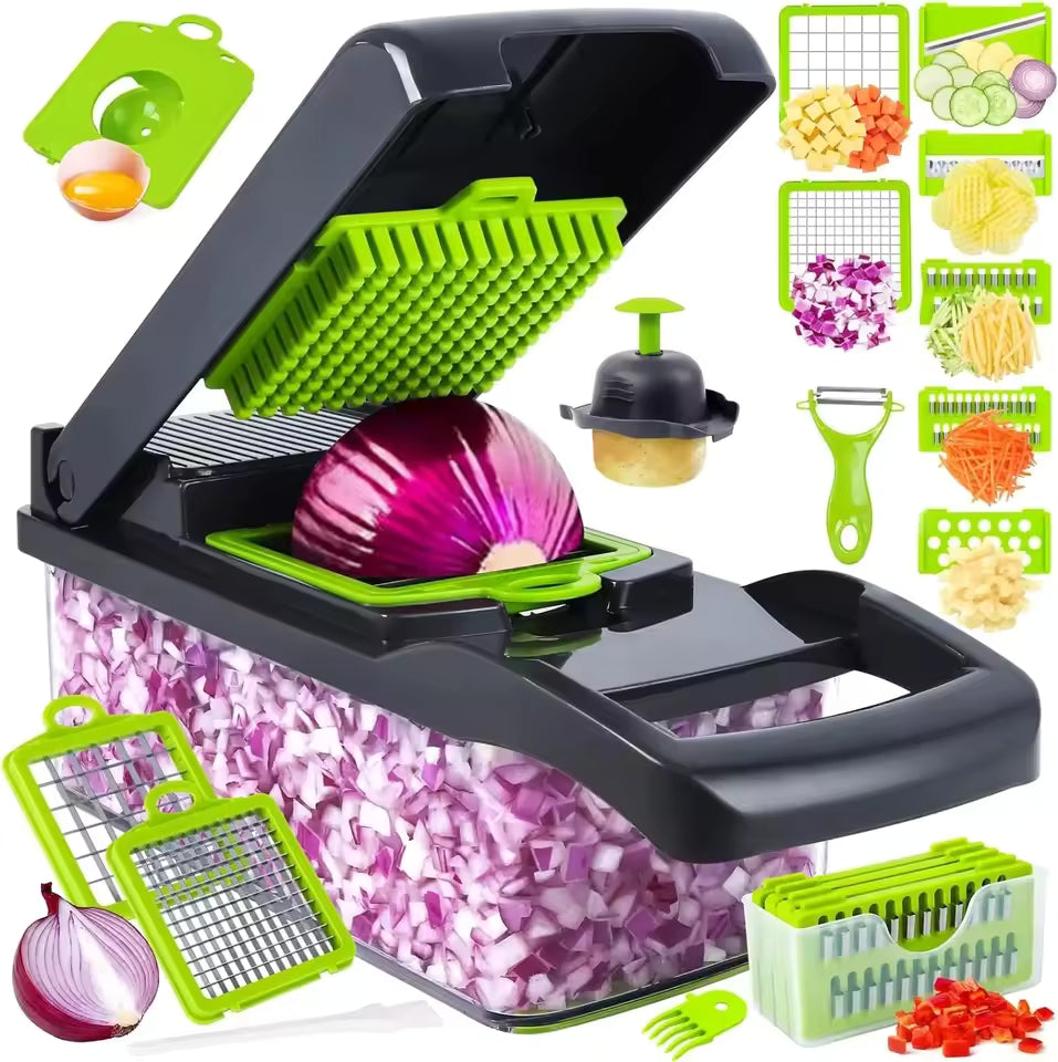 Multifunctional Vegetable Chopper and Slicer (Incl. Attachments)