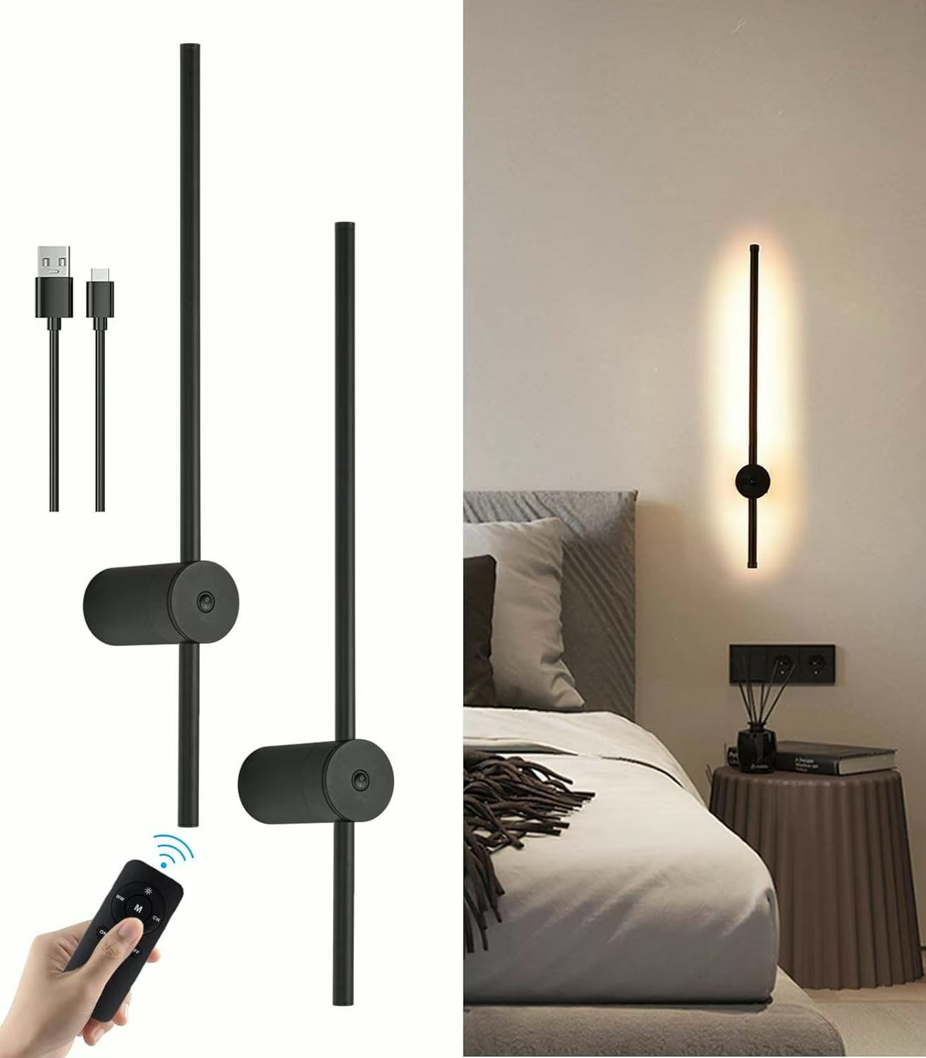 Wireless Wall Lamp with Modern Design