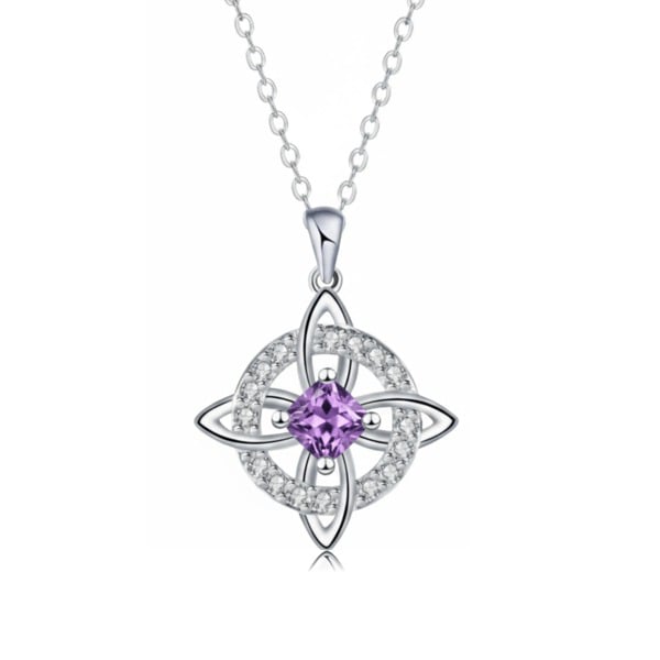 Mystical Witch's Knot Necklace with Birthstone