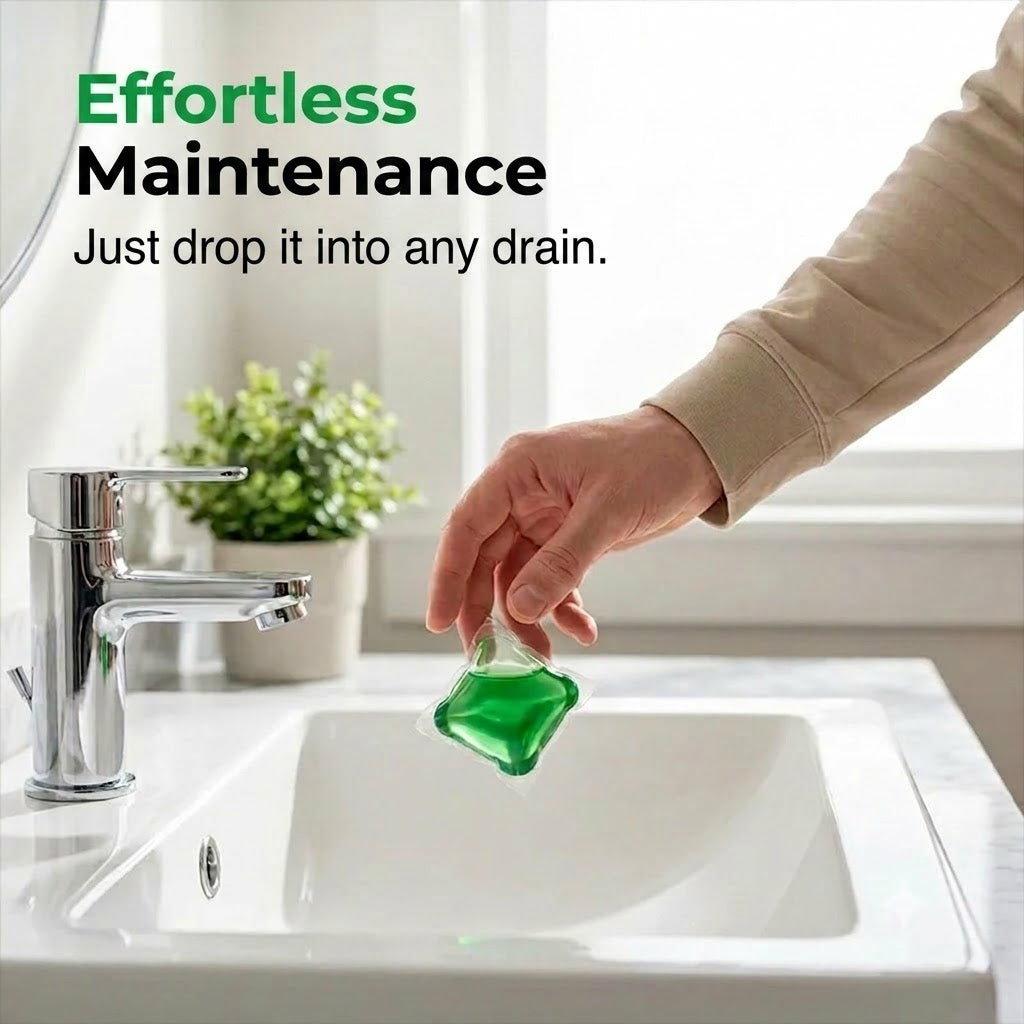 Cleaning & Deodorizing Tablets for Drain Pipes