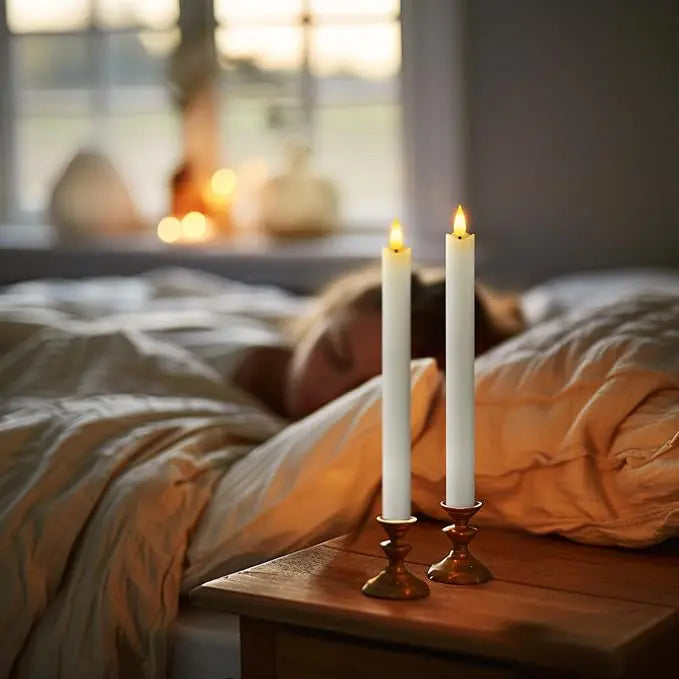Atmospheric Rechargeable LED Candles with Remote Control & Timer