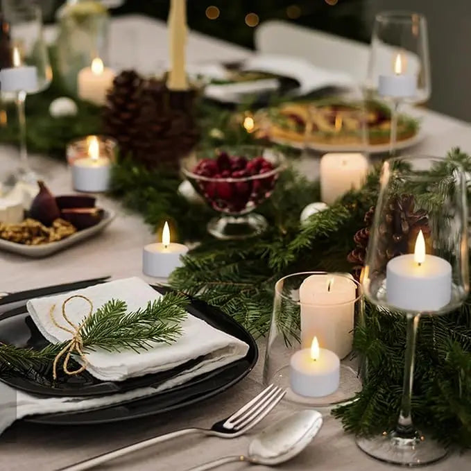 Rechargeable Flameless LED Tea Lights – Create a Cozy Ambiance – 100% Fire Safe