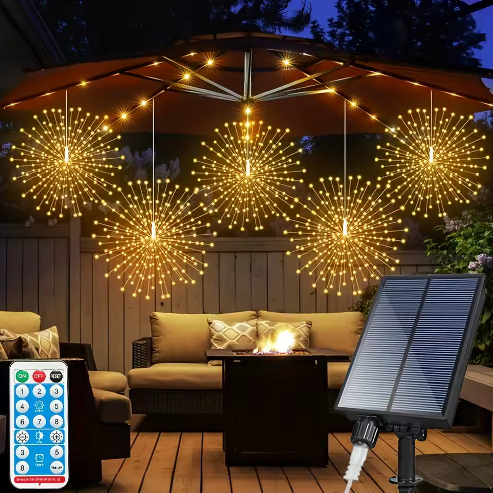 Solar Firework Ball Garden Lights - Decorative Solar-Powered Garden Lamp
