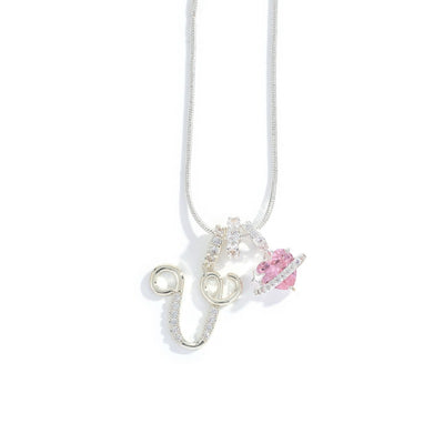 Elegant necklace with a heart pendant