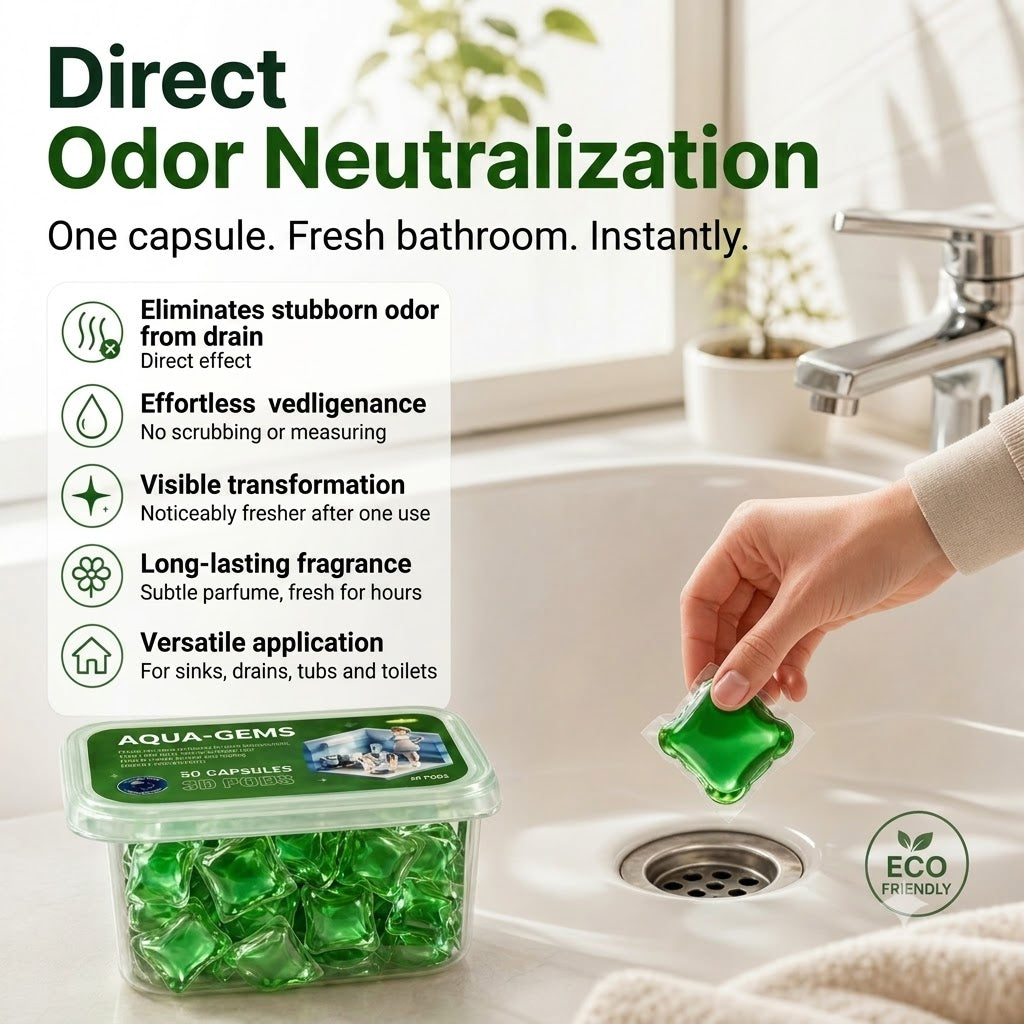 Cleaning & Deodorizing Tablets for Drain Pipes