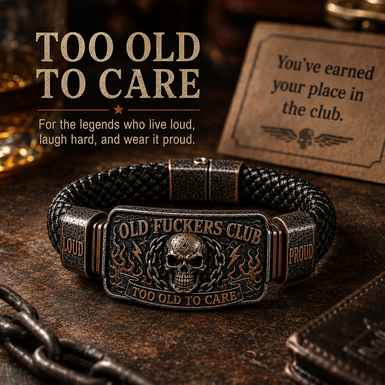 ☠️ Old Guys Club & Wild & Free 🪓 | 2026 Limited Edition Vintage Bracelet