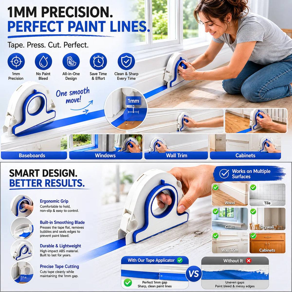 Efficient Masking Tape Dispenser for Painting