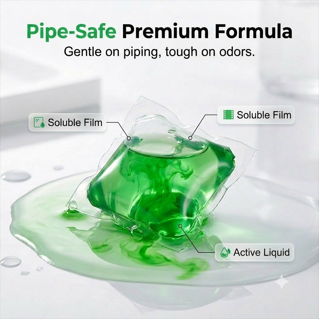 Cleaning & Deodorizing Tablets for Drain Pipes