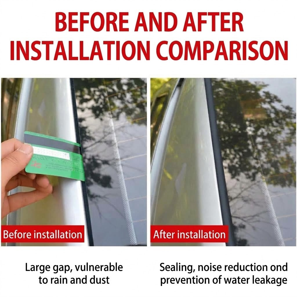 Cut-to-Fit Rubber Weatherstrip Seal for Cars