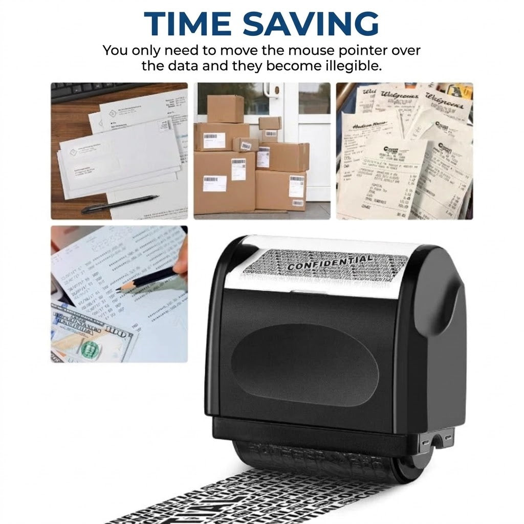 Privacy Protection Roller Stamp