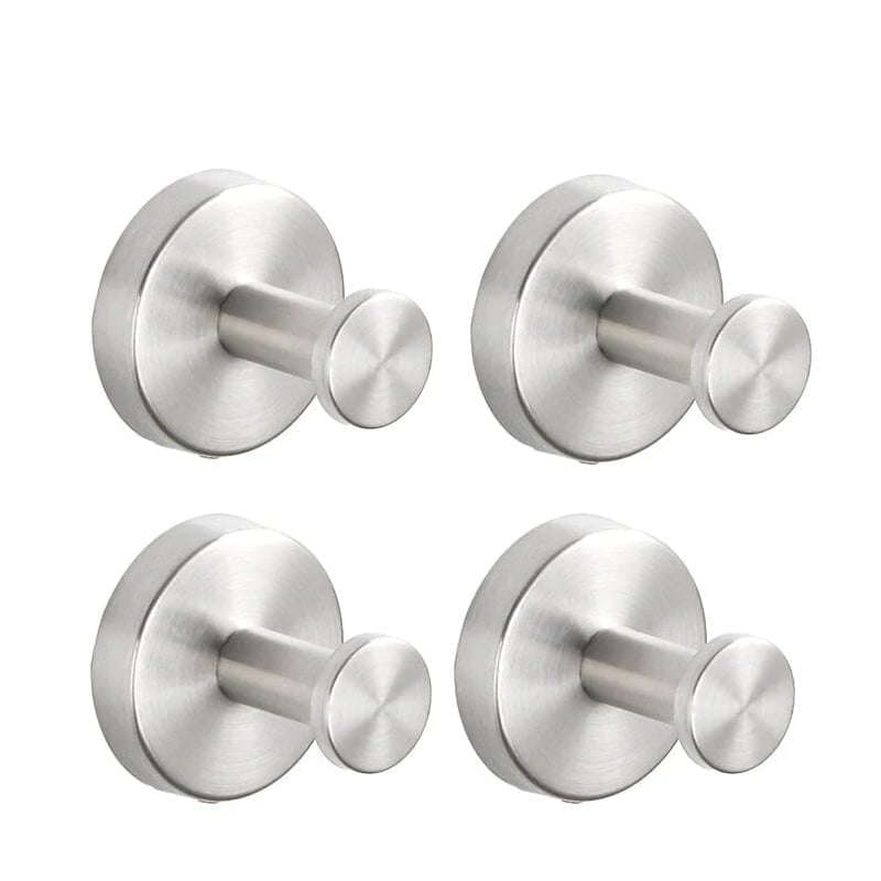 [2 Pieces] Strong Suction Cup Hooks - Self-adhesive Wall Hooks without Drilling