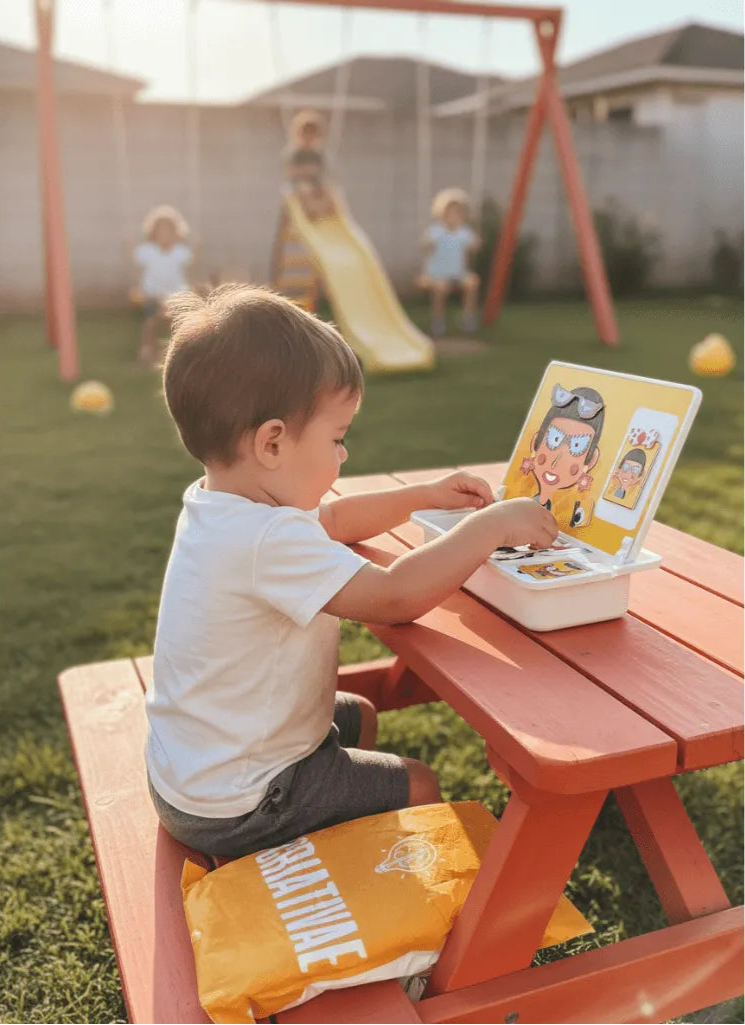Wooden Magnetic Puzzle: Create Shapes & Patterns