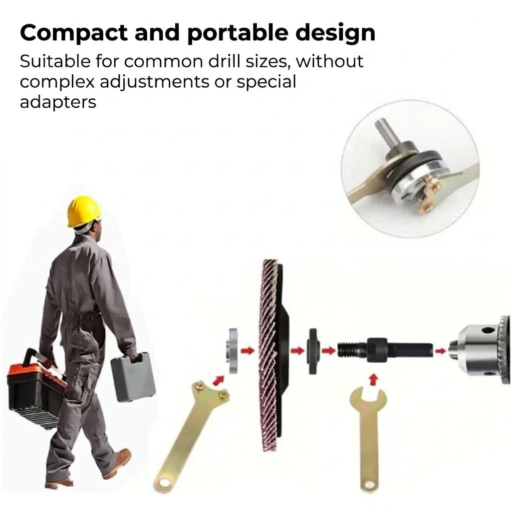 Adapter Set - From Drill to Grinder