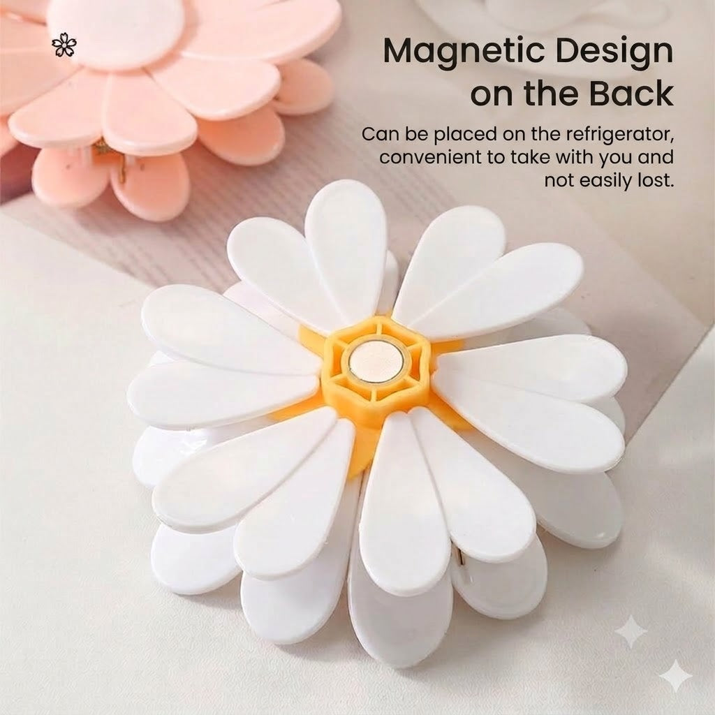 🌼 Flower-Shaped Sealing Clips – For Snack and Food Storage (4 Pieces)