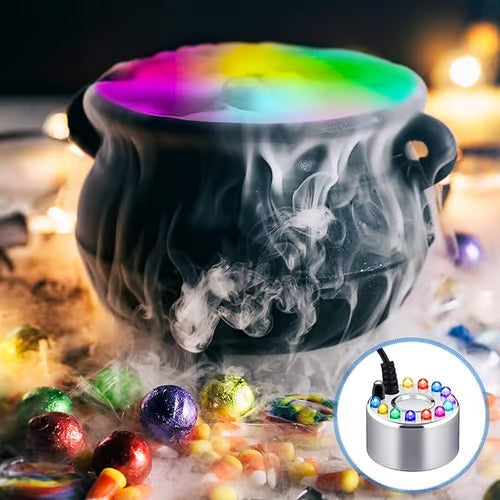 12 LED Ultrasonic Mist Maker – Creates Cool Fog and Colorful Light