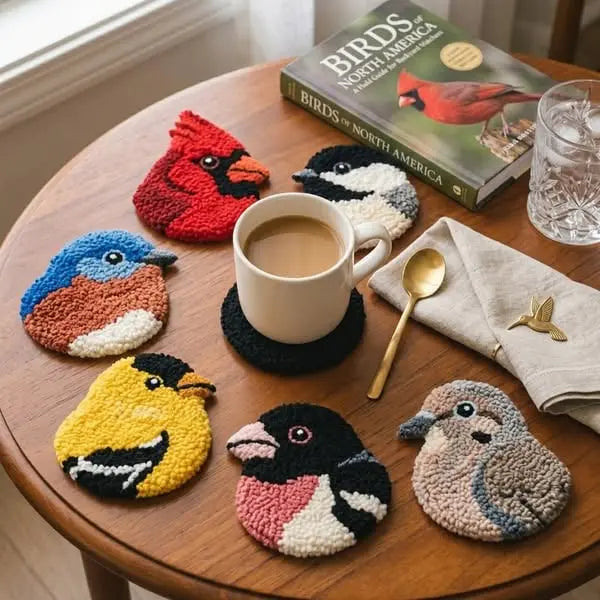 DIY Bird Coaster Knitting Kit