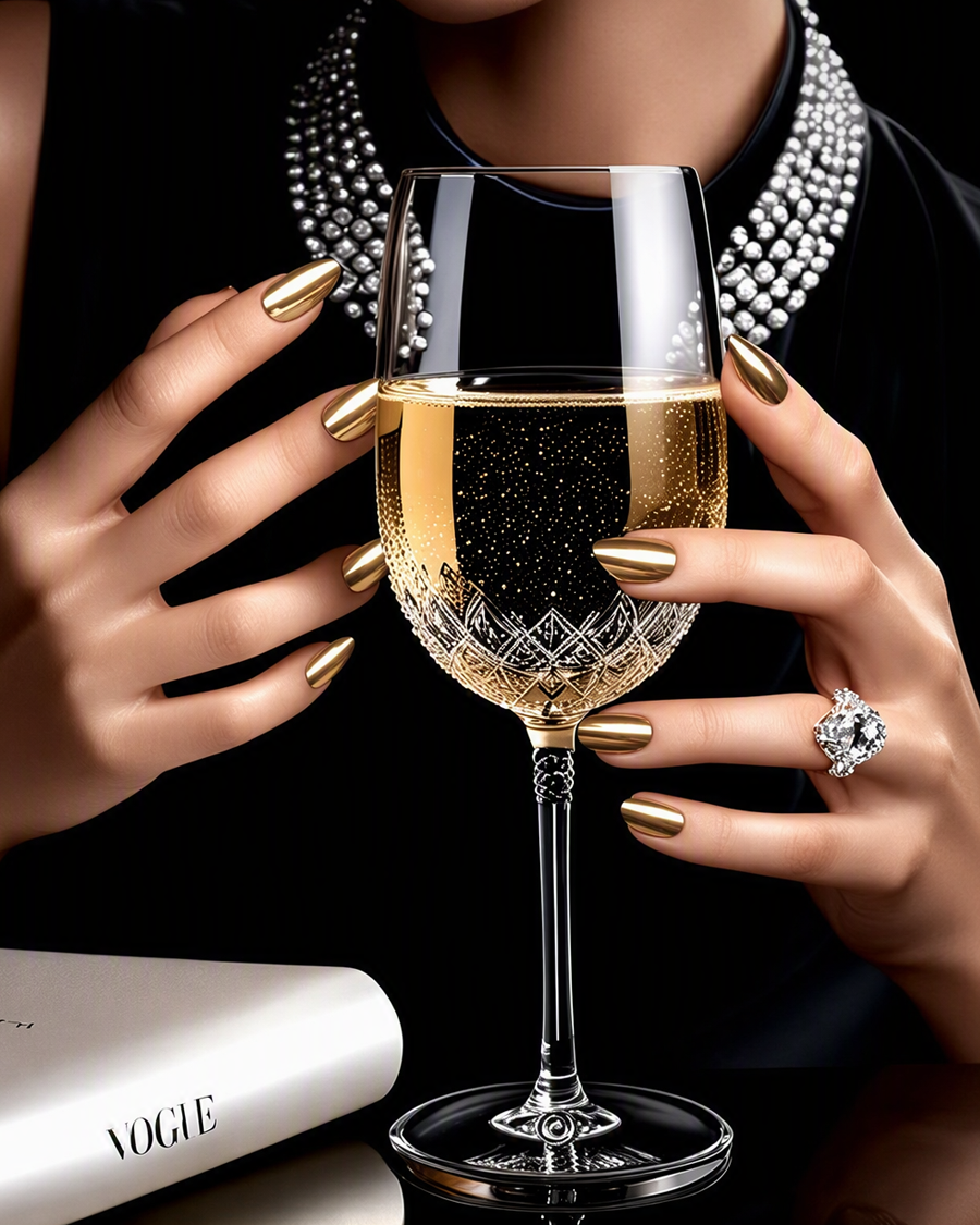 Shiny Metallic Mirror-Effect Nail Polish