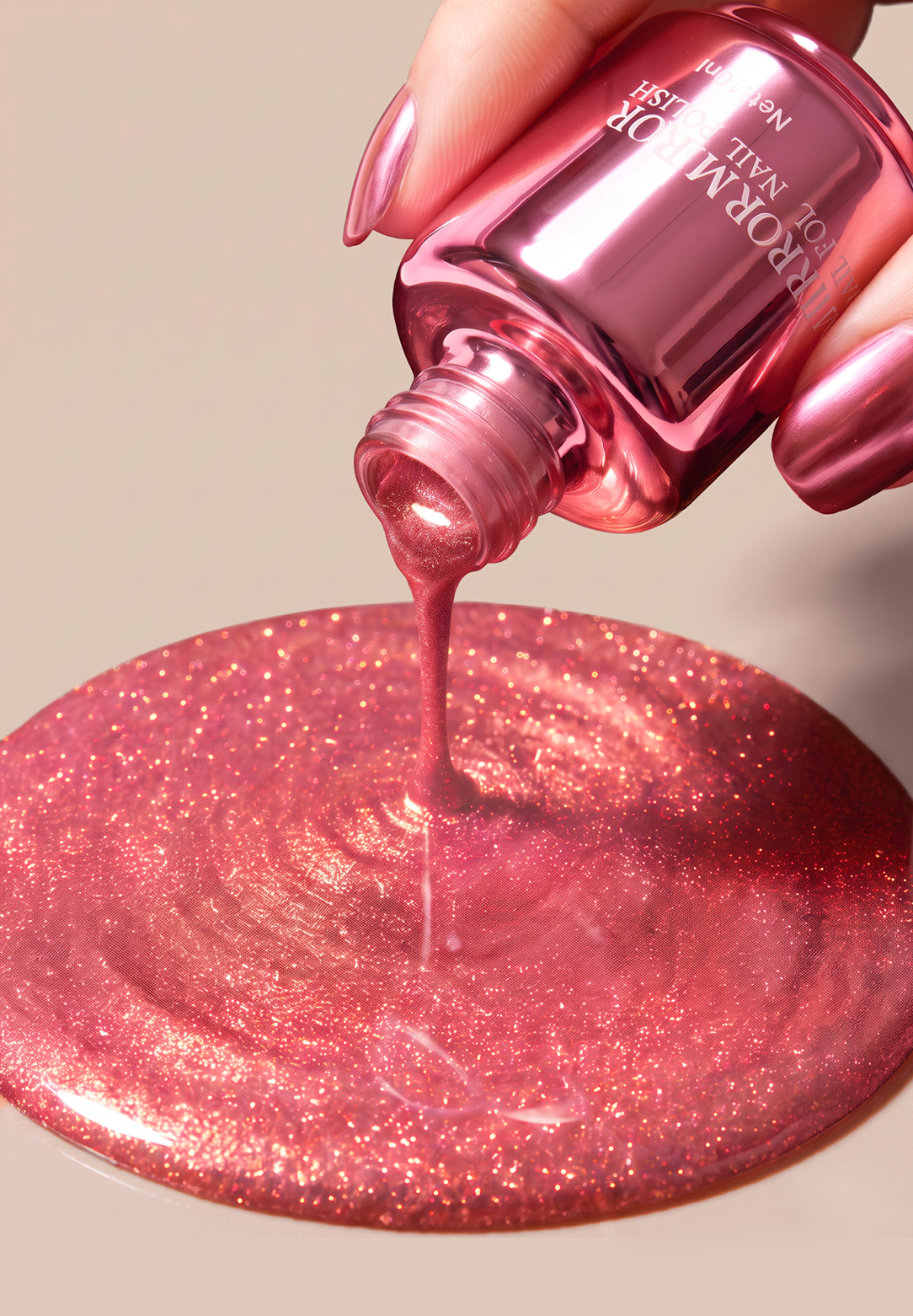 Shiny Metallic Mirror-Effect Nail Polish