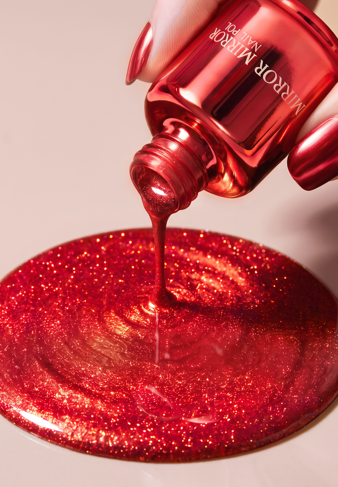 Shiny Metallic Mirror-Effect Nail Polish