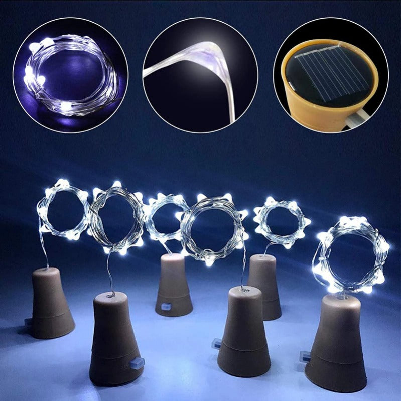 LED Cork String Lights for Bottle DIY – Ambient Wire Lighting for Decoration